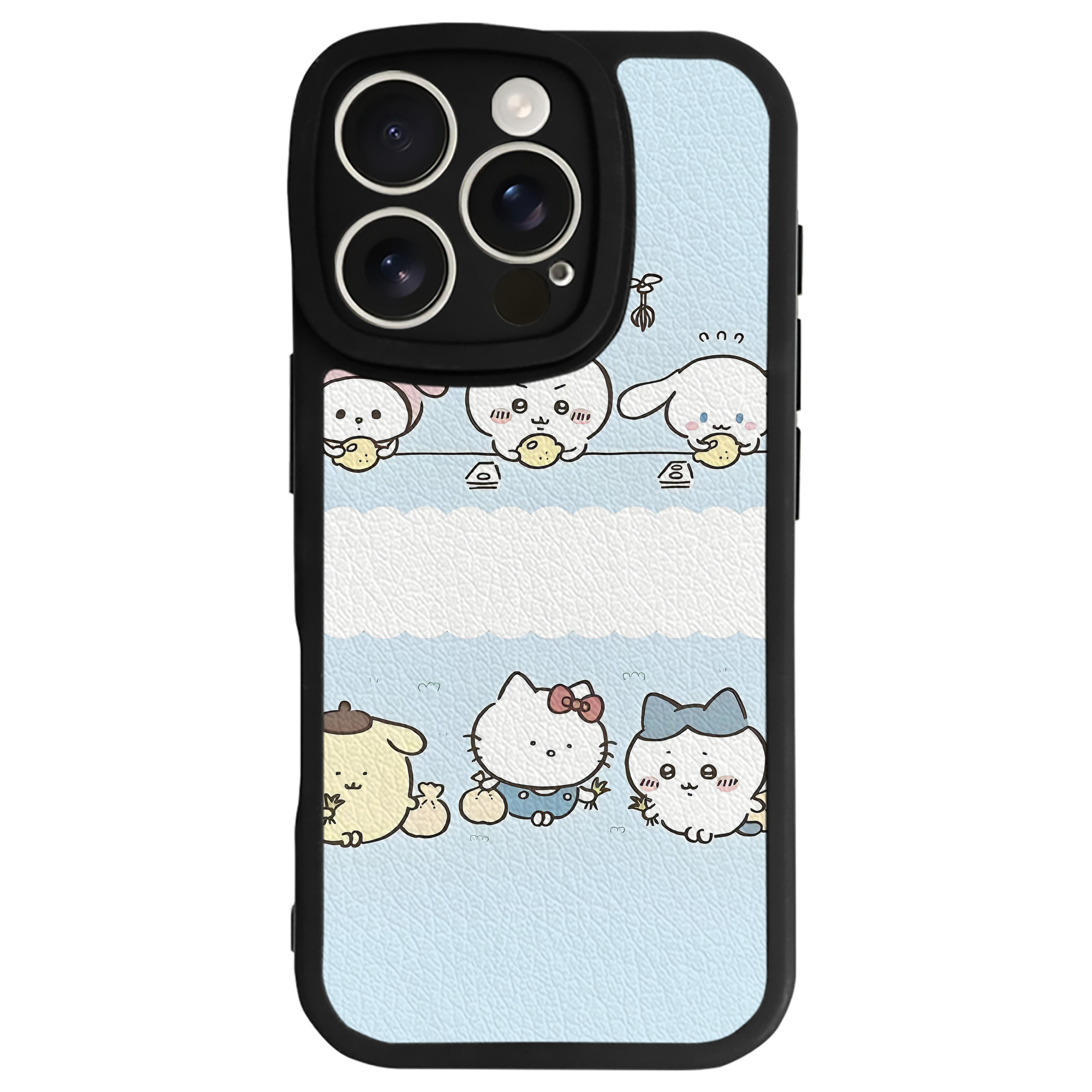 （画像用） ちいかわ Chii-kawa 【iPhone 16シリーズ対応】シリコンスマホケース（レザー調） 材質：シリコン
